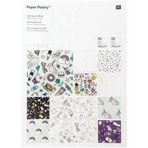 Paper Poetry Motivpapier Block Magical Summer Icons 21x30cm 30 Blatt