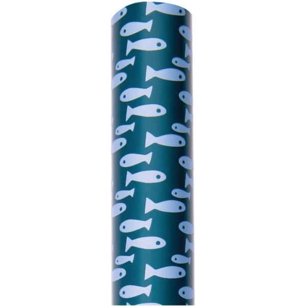 Paper Poetry Geschenkpapier Mermaid Fische blau 70cm 2m