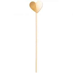 YEY! Let's Party Picker Herz gold 15cm 24 Stück