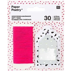 Paper Poetry Geschenkanhänger Hygge Plants 30 Stück