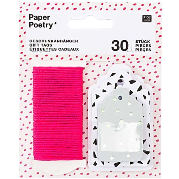 Paper Poetry Geschenkanhänger Hygge Plants 30 Stück