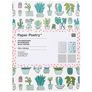 Paper Poetry Notizbücher Plants A6 40 Seiten 2 Stück