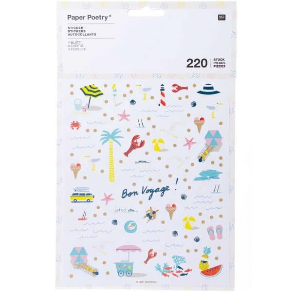 Paper Poetry Sticker Maritim 220 Stück