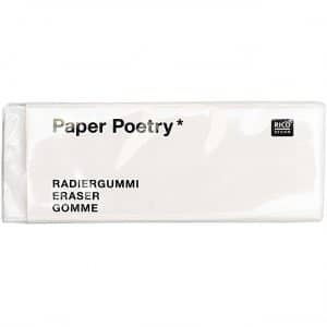 Paper Poetry Radiergummi weiß 5