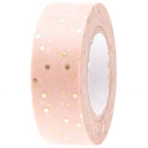 Paper Poetry Tape Punkte puder-gold 1