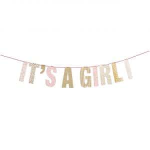 YEY! Let's Party Girlande It's a girl 3m