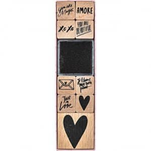 Paper Poetry Stempelset It must be love 9 Stempel