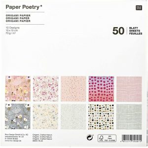 Paper Poetry Origami Crafted Nature 15x15cm 50 Blatt