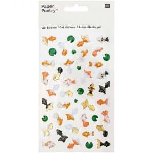 Paper Poetry Gelsticker Jardin Japonais Kois & Lotus