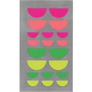 Paper Poetry Sticker Mund neon 4 Blatt