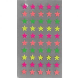 Paper Poetry Sticker Sterne neon 4 Blatt 8 mm