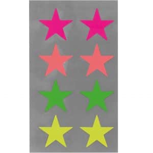 Paper Poetry Sticker Sterne neon 4 Blatt 25 mm