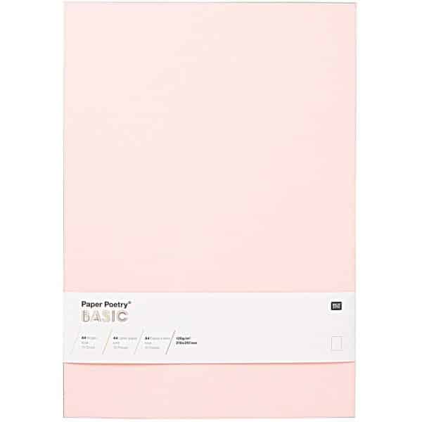 Rico Design Bogen Basic A4 10 Stück rosa
