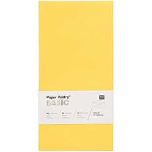 Rico Design Kuvert Basic DL 10 Stück gelb