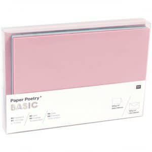 Paper Poetry Kartenset Basic tropical B6 36teilig