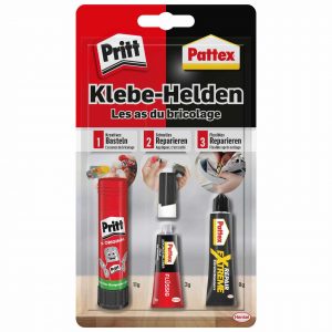 Pritt/Pattex Klebehelden Kleber 3teilig