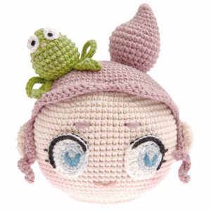 Häkelset Frosch-Girl aus Ricorumi Crochet Your Character Onesize mehrfarbig