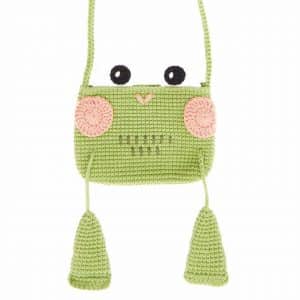 Häkelset Frosch-Täschchen aus Ricorumi Crochet Your Character Onesize mehrfarbig