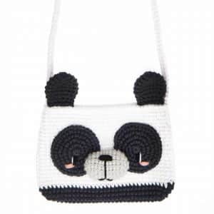 Häkelset Panda-Täschchen aus Ricorumi Crochet Your Character Onesize mehrfarbig