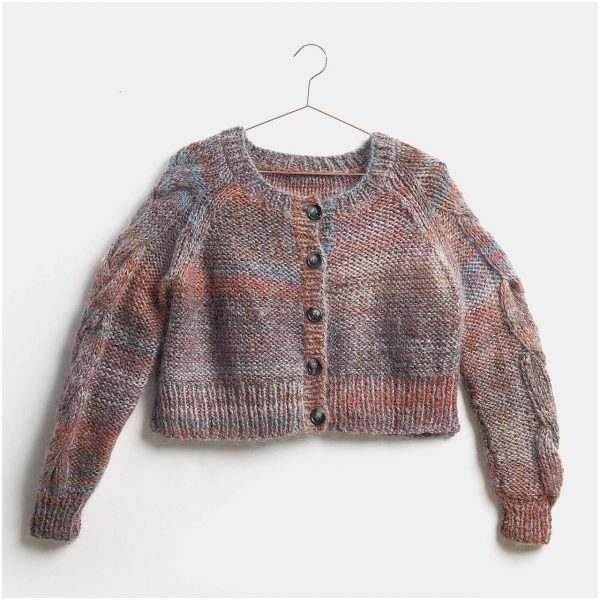 Strickset Jacke Modell 53 aus Lovewool Nr. 13 36/38 patina