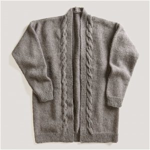 Strickset Cardigan Modell 01 aus Made by Me Men Nr. 2 S/M taupe