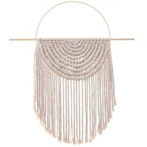 Makramee Set Runder Wandbehang aus Rico Macrame Onesize natur