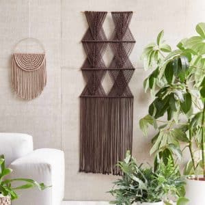 Makramee Set Wandbehang aus Rico Macrame Onesize schokolade