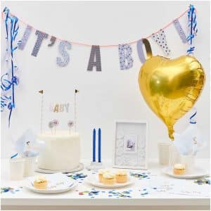 Partyset Babyparty Boy 12 Personen blau