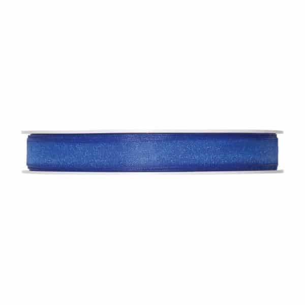 Organzaband Rolle 10mm 10m blau