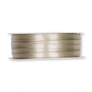 Satinband 6mm 10m taupe