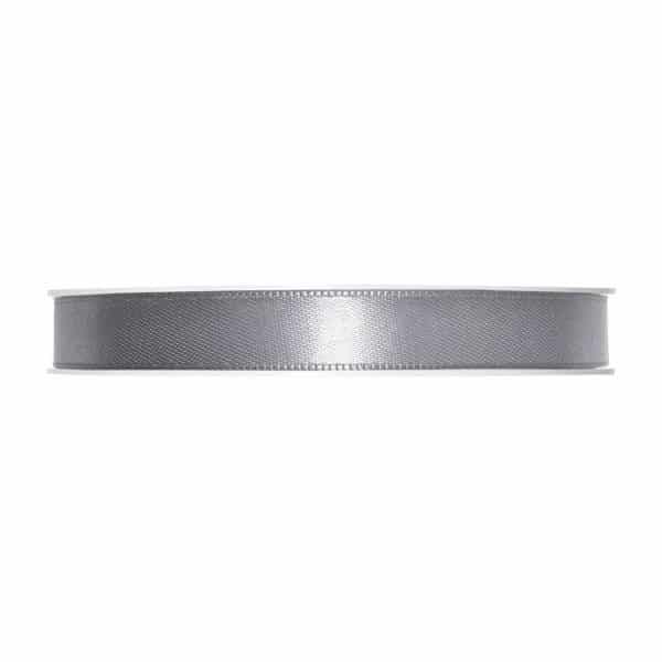 Satinband 10mm 5m grau