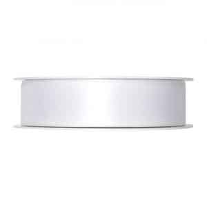 Satinband 25mm 5m weiß