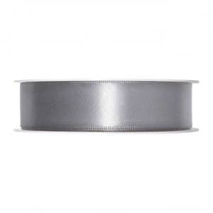 Satinband 25mm 5m grau