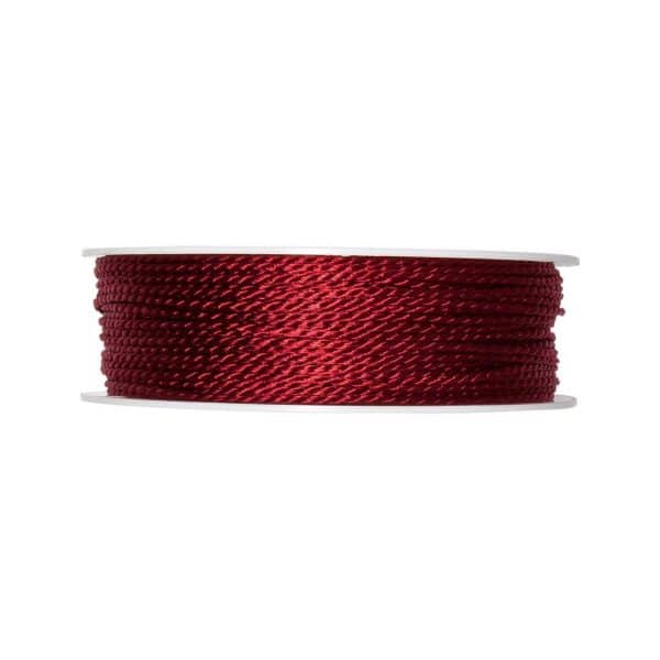 HALBACH Kordel 2mm 10m bordeaux