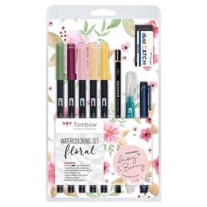 Tombow Watercoloring Set Floral by May & Berry