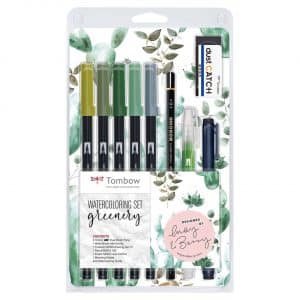 Tombow Watercoloring Set Greenery by May & Berry