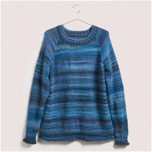 Strickset Pullover Modell 19 aus Wonderball Special 48/50 lila-petrol