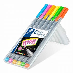 Staedtler 334 Fineliner triplus 6 Stück neon