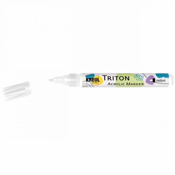 KREUL Triton Acrylic Marker medium 1-3mm weiß