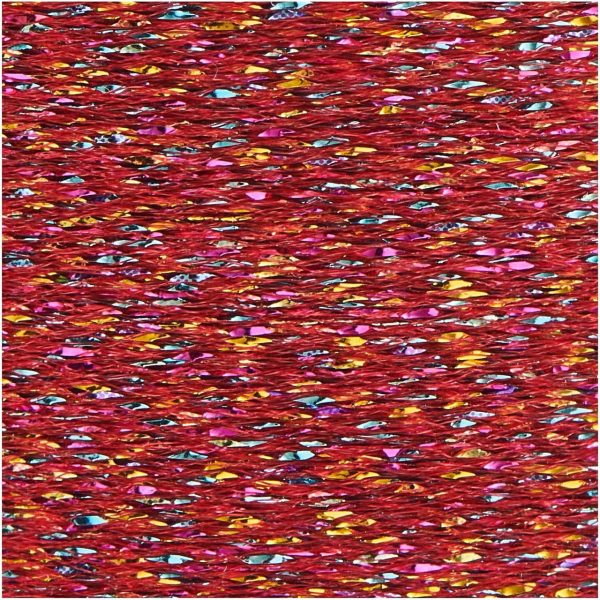 Rico Design Sticktwist Metallic No. 40 Rainbow 200m rot