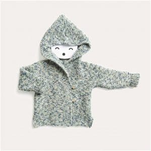 Strickset Jacke Modell 11 aus Baby Merino Nr. 02 56/62 blau