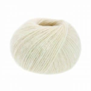 Lana Grossa Natural Alpaca Pelo 50g 125m rohweiß