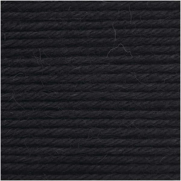 Rico Design Essentials Baby Alpaca & Merino aran 50g 100m schwarz