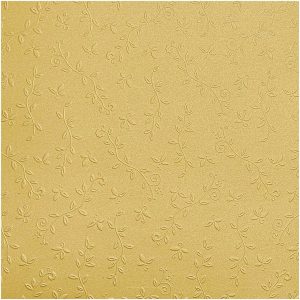 folia Prägekarton Ornament 50x70cm 220g/m² gold