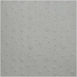 folia Prägekarton Sterne 50x70cm 220g/m² silber