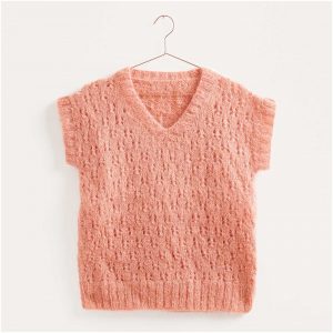 Strickset Pullunder Modell 20 aus Lovewool Nr. 15 36/38 apricot