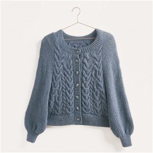 Strickset Jacke Modell 48 aus Lovewool Nr. 15 S marine