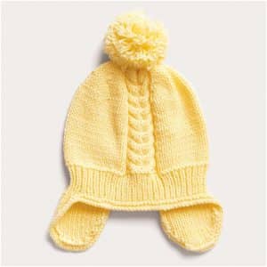 Strickset Mütze Modell 11 aus Baby Nr. 34 56-116 vanille