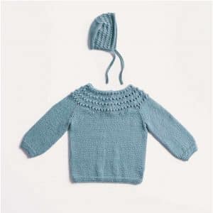 Strickset Pullover und Mütze Modell 07/08 aus Baby Nr. 35 56/62