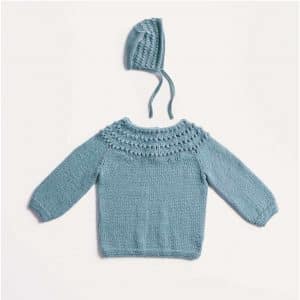 Strickset Pullover und Mütze Modell 07/08 aus Baby Nr. 35 86/92